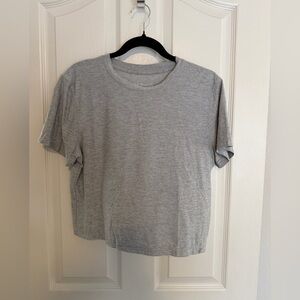OV Grey CloudKnit Boxy Short sleeve